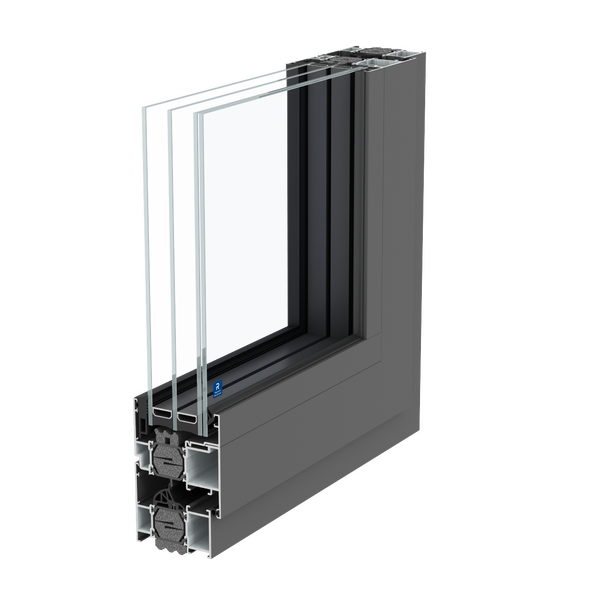 Janela de aluminio ConceptSystem 77