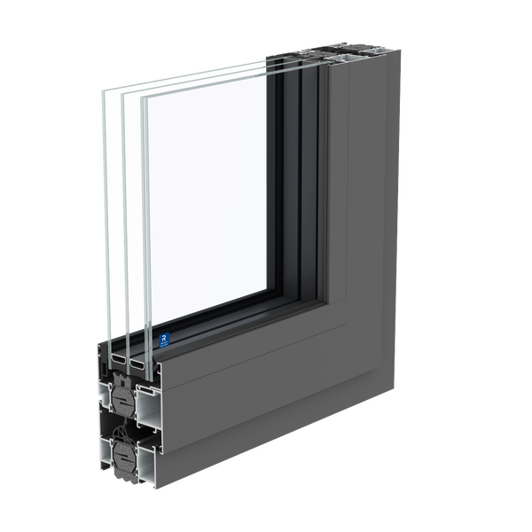 Janela de aluminio ConceptSystem 77