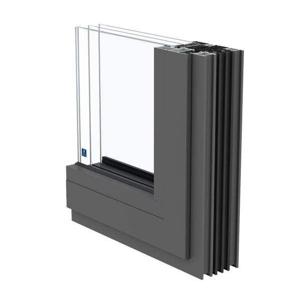 Janela de aluminio ConceptSystem 77