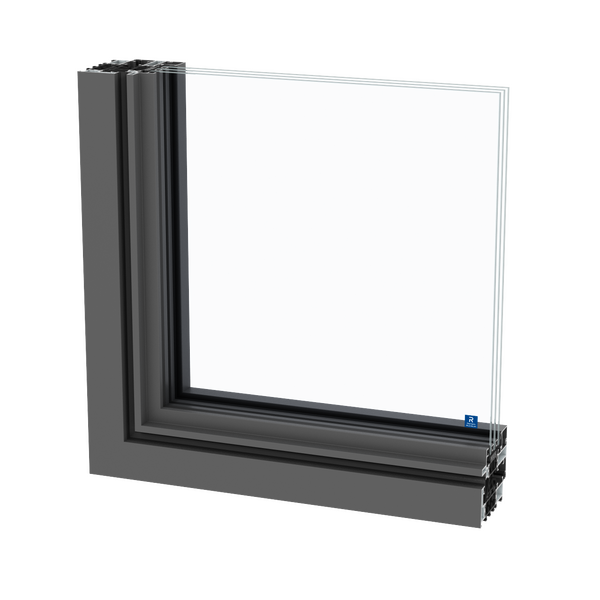janelas em aluminio SlimLine 38 na variante ferro