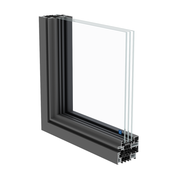 janelas em aluminio SlimLine 38 na variante ferro