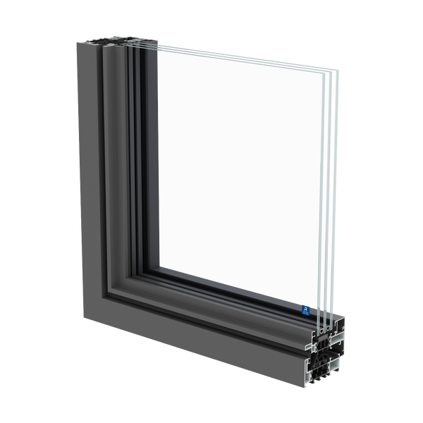 janelas em aluminio SlimLine 38 na variante ferro