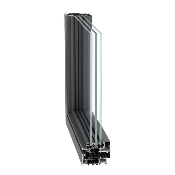 janelas em aluminio SlimLine 38 na variante ferro