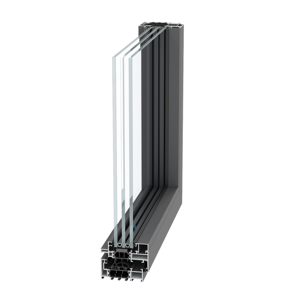 janelas em aluminio SlimLine 38 na variante ferro