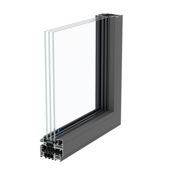 janelas em aluminio SlimLine 38 na variante ferro