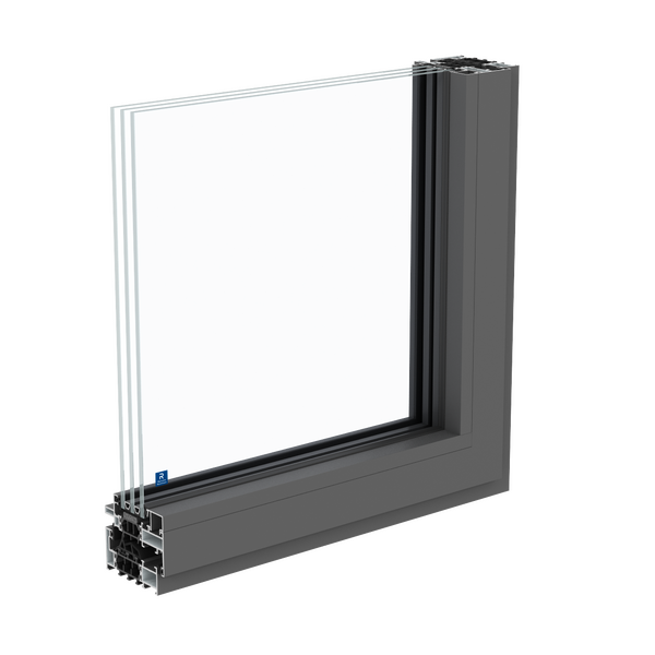 janelas em aluminio SlimLine 38 na variante ferro