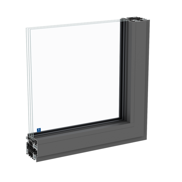 janelas em aluminio SlimLine 38 na variante ferro