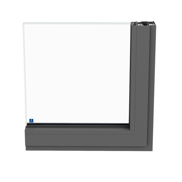 janelas em aluminio SlimLine 38 na variante ferro