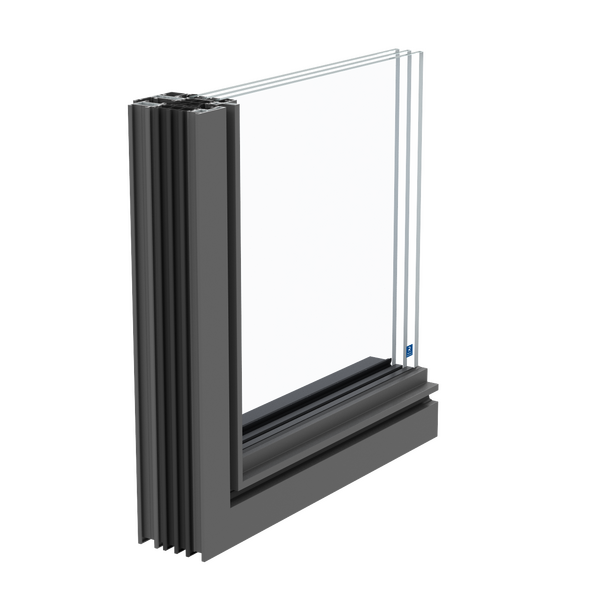 janelas em aluminio SlimLine 38 na variante ferro