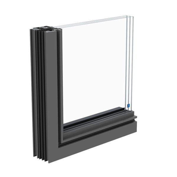 janelas em aluminio SlimLine 38 na variante ferro