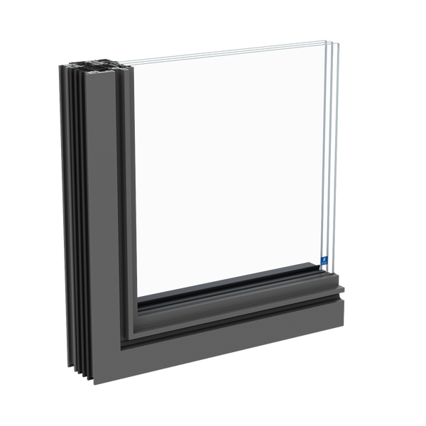 janelas em aluminio SlimLine 38 na variante ferro