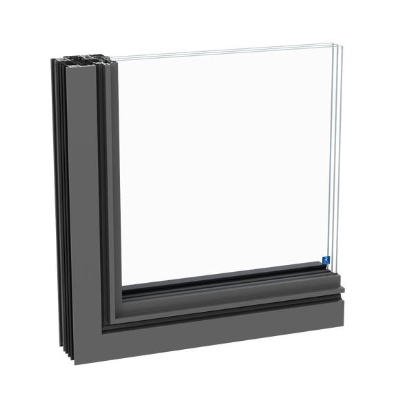 janelas em aluminio SlimLine 38 na variante ferro