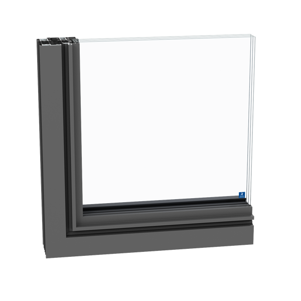 janelas em aluminio SlimLine 38 na variante ferro