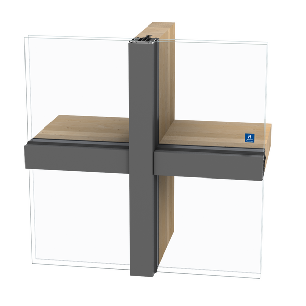 Brochura de produto da solução de caixilharia de aluminio e madeira TimberWall 50