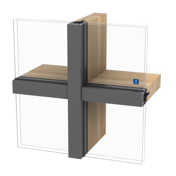 Brochura de produto da solução de caixilharia de aluminio e madeira TimberWall 50