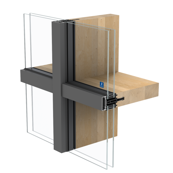 Brochura de produto da solução de caixilharia de aluminio e madeira TimberWall 50