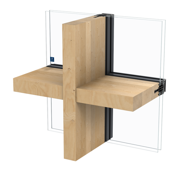 Brochura de produto da solução de caixilharia de aluminio e madeira TimberWall 50