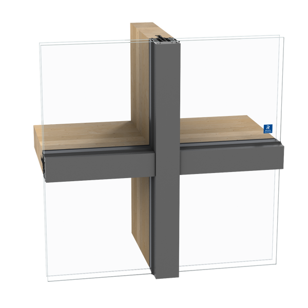 Brochura de produto da solução de caixilharia de aluminio e madeira TimberWall 50