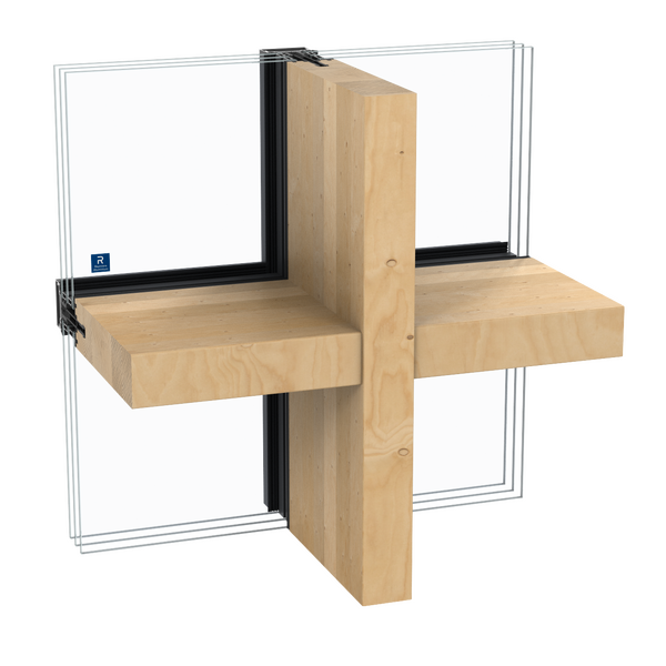 Brochura de produto da solução de caixilharia de aluminio e madeira TimberWall 50