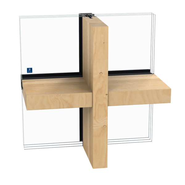 Brochura de produto da solução de caixilharia de aluminio e madeira TimberWall 50