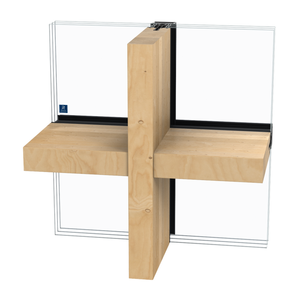 Brochura de produto da solução de caixilharia de aluminio e madeira TimberWall 50