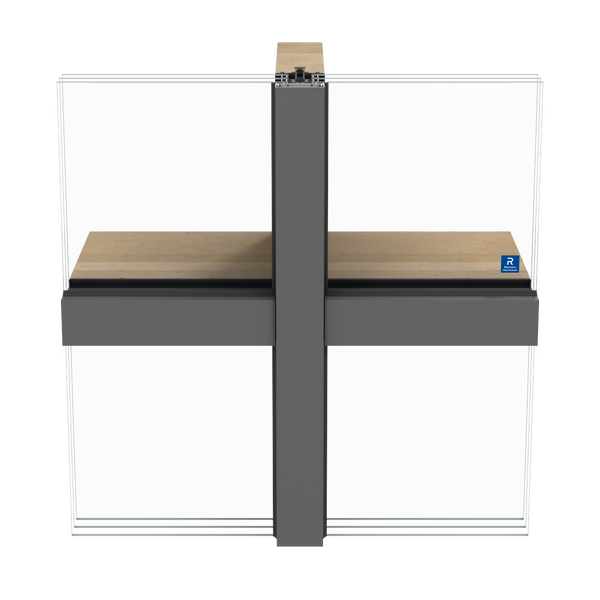 Brochura de produto da solução de caixilharia de aluminio e madeira TimberWall 50