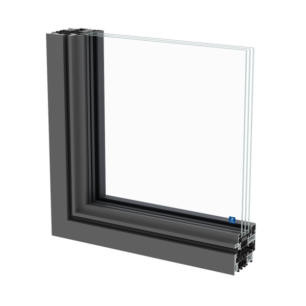 janelas em aluminio SlimLine 38 na variante ferro