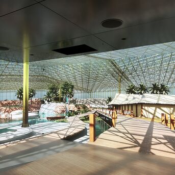 ConceptWall 50 Fachadas, ConceptSystem 77 Janelas, CS 77 HI Janelas e CW 50-HI Fachadas - Edenya no Pairi Daiza, a maior estufa tropical do mundo localizado em Brugelette, België