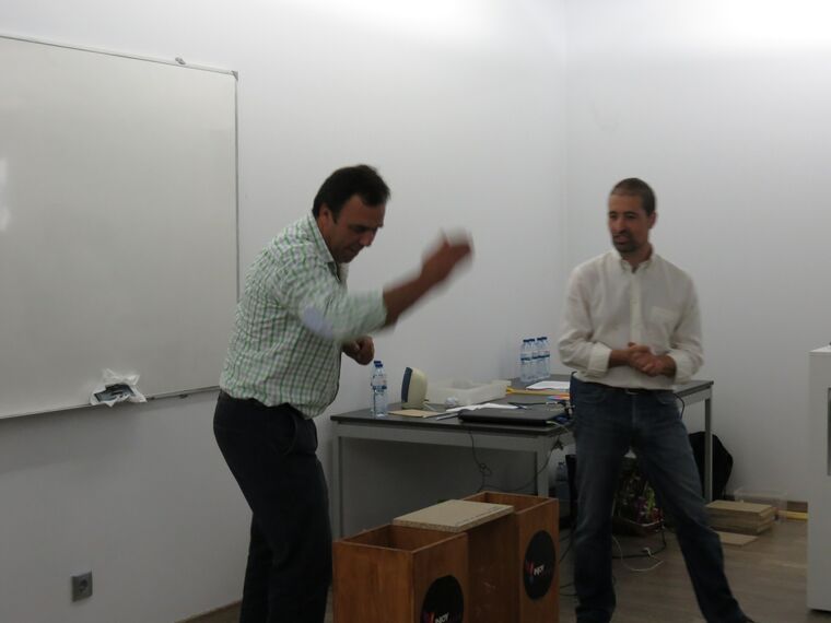 Abel Batista num teambuilding Reynaers 2015