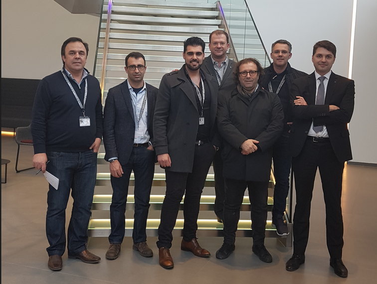Abel Batista no Reynaers Campus com clientes 2018