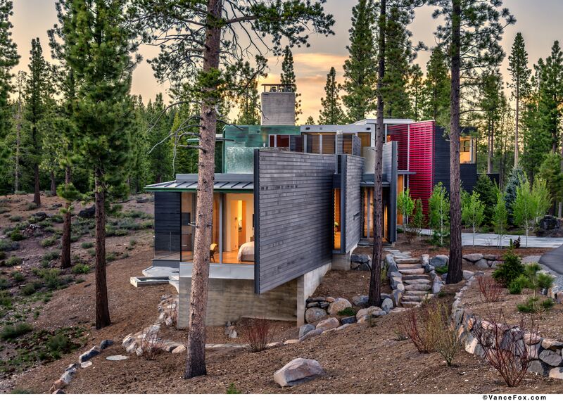 SlimLine 38 Janelas, SlimLine 38 Portas, ConceptWall 50 Fachadas e Mosquito Sistemas complementares - Martis Camp localizado em Truckee, CA, Estados Unidos da América