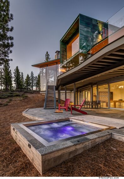 SlimLine 38 Janelas, SlimLine 38 Portas, ConceptWall 50 Fachadas e Mosquito Sistemas complementares - Martis Camp localizado em Truckee, CA, Estados Unidos da América
