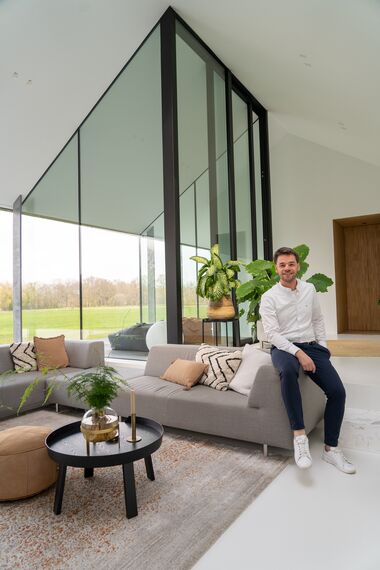 SlimLine 38 Portas, ConceptPatio 130 Correr e Harmónio e ConceptSystem 77 Janelas - Het Kleine Krikhaar localizado em Geesteren, nos Países Baixos