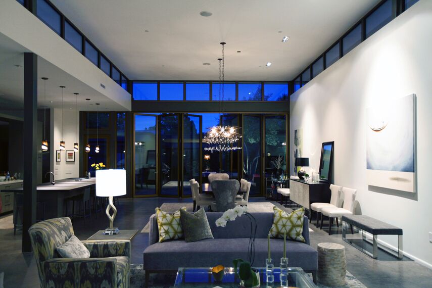 ConceptSystem 68 Janelas, ConceptFolding 77 Correr e Harmónio e ConceptSystem 68 Portas - Villa Modern Prairie localizado em Sonoma Wine Country, Estados Unidos da América