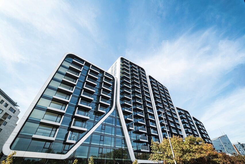 ConceptWall 50 Fachadas e ConceptSystem 77 Janelas - Complexo de apartmentos A3 Advanced Architecture Apartments localizado em Sofia, Bulgarije
