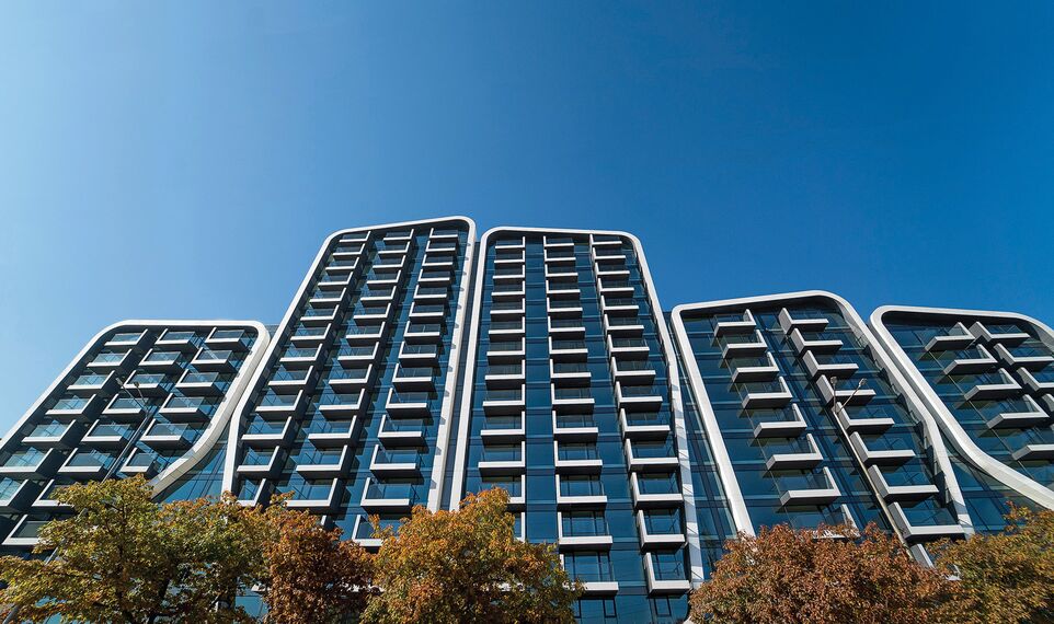 ConceptWall 50 Fachadas e ConceptSystem 77 Janelas - Complexo de apartmentos A3 Advanced Architecture Apartments localizado em Sofia, Bulgarije