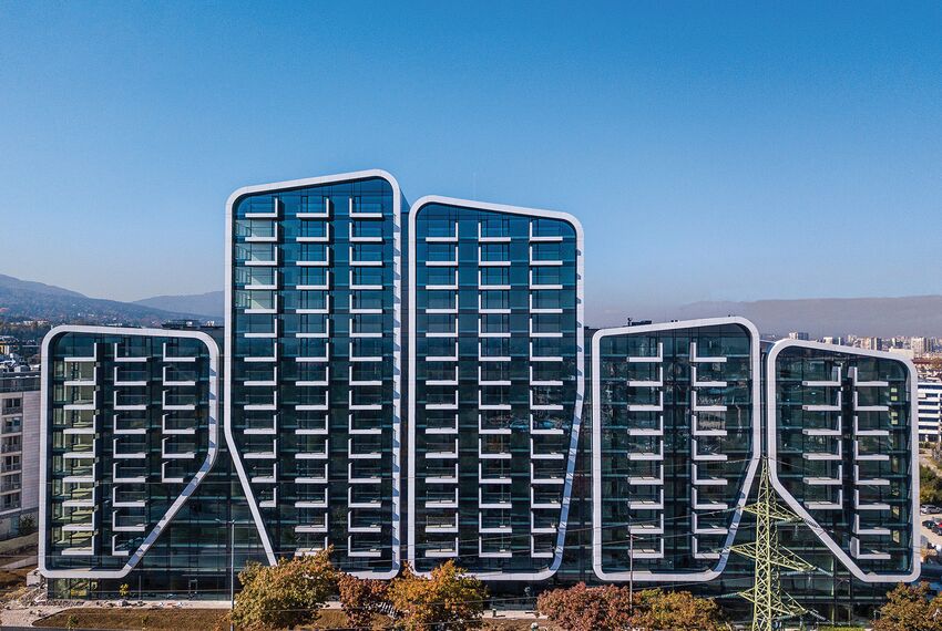 ConceptWall 50 Fachadas e ConceptSystem 77 Janelas - Complexo de apartmentos A3 Advanced Architecture Apartments localizado em Sofia, Bulgarije