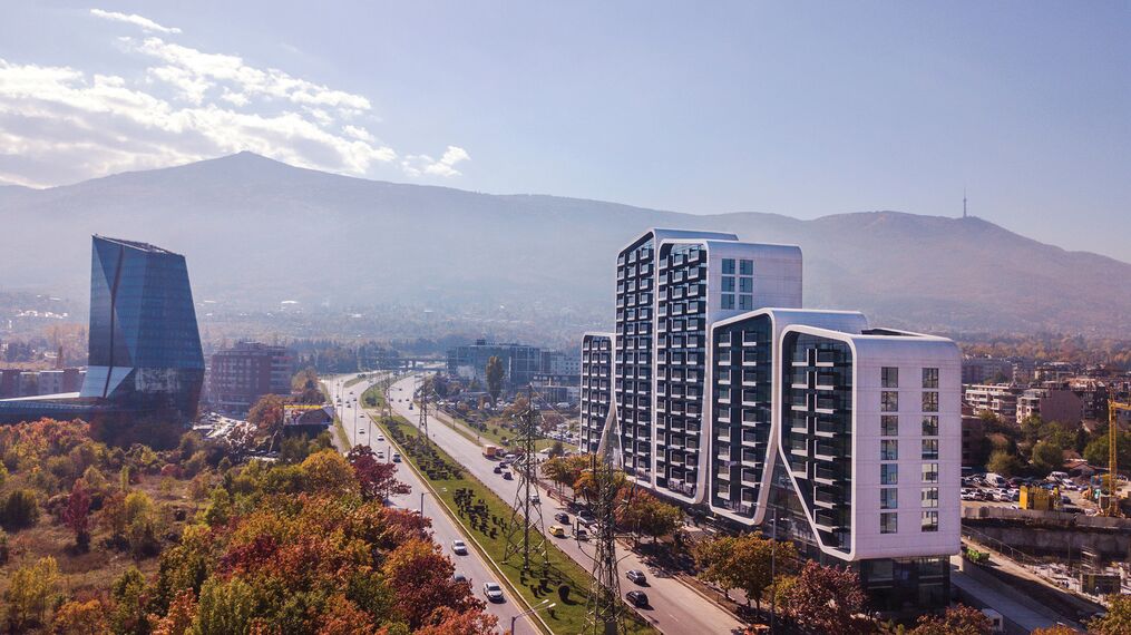 ConceptWall 50 Fachadas e ConceptSystem 77 Janelas - Complexo de apartmentos A3 Advanced Architecture Apartments localizado em Sofia, Bulgarije