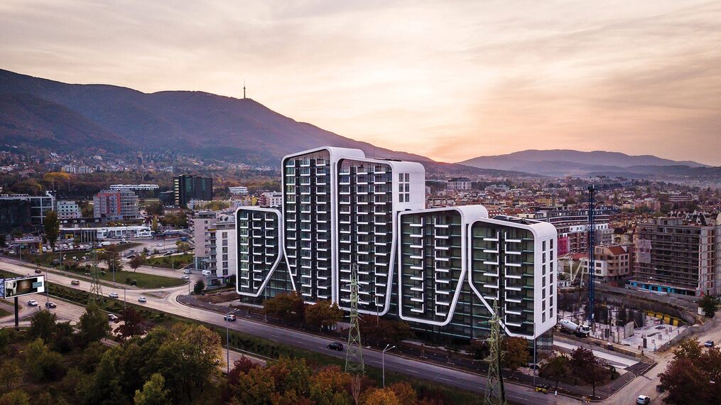 ConceptWall 50 Fachadas e ConceptSystem 77 Janelas - Complexo de apartmentos A3 Advanced Architecture Apartments localizado em Sofia, Bulgarije