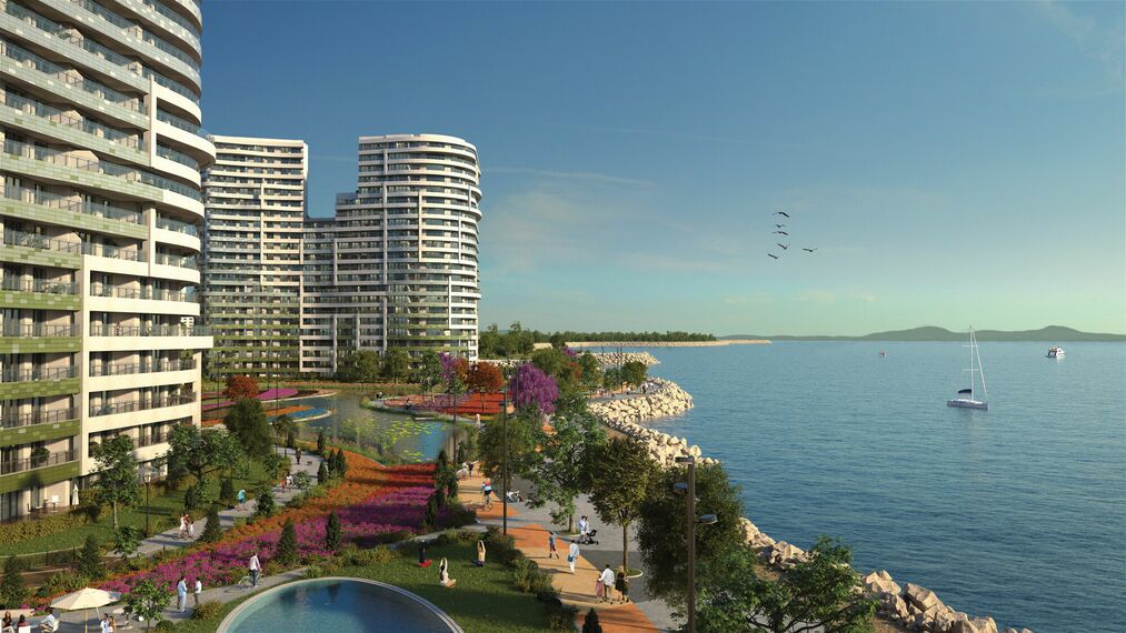 ConceptSystem 77 Janelas e ConceptWall 50 Fachadas - Seapearl localizado em Istanbul, Turquia