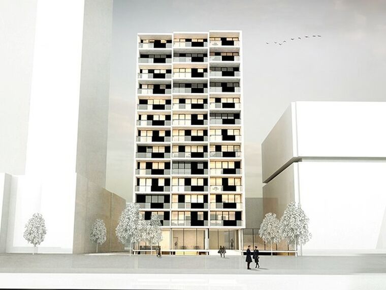 ConceptWall 50 Fachadas, MasterLine 8 Janelas, ConceptSystem 77 Janelas e CS 77 Fire Proof Janelas - Complexo de apartmentos WILLEMSTOWER localizado em Rotterdam, nos Países Baixos