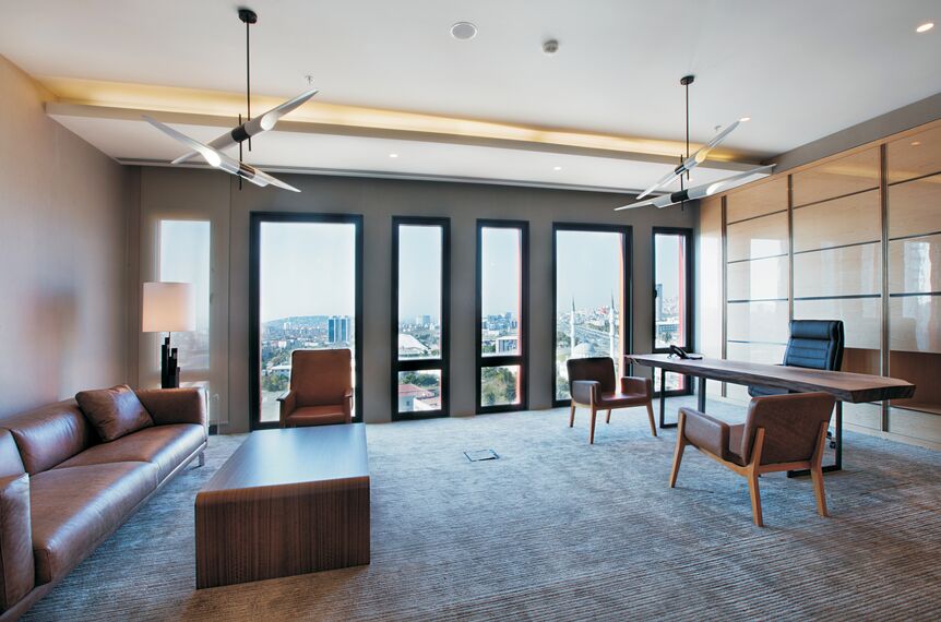 CS 86-HI (c) Sistemas cancelados e CW 50-SC Fachadas - Business center Lapishan localizado em Istanbul, Turquia