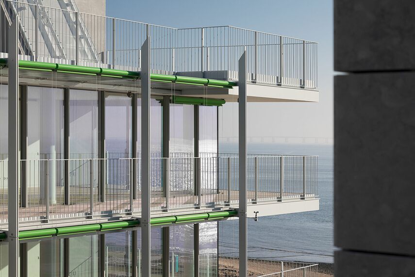 HiFinity Correr e Harmónio, ConceptSystem 59Pa Portas, ConceptWall 50 Fachadas e SlimLine 38 Ferro Janelas - Complexo de apartmentos Prata Riverside Village localizado em Lisbon, Portugal
