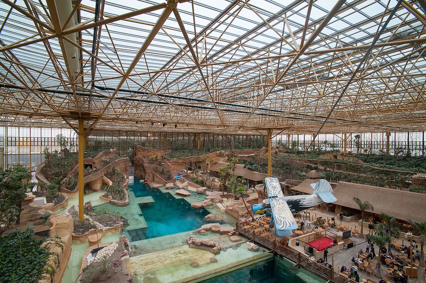ConceptWall 50 Fachadas, ConceptSystem 77 Janelas, CS 77 HI Janelas e CW 50-HI Fachadas - Edenya no Pairi Daiza, a maior estufa tropical do mundo localizado em Brugelette, België