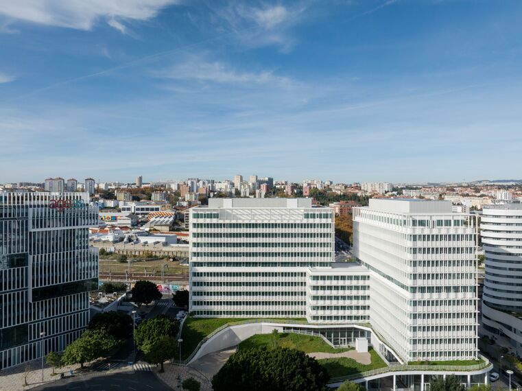 Passaporte de produto DigiTrace no edifício WellBe em Lisboa