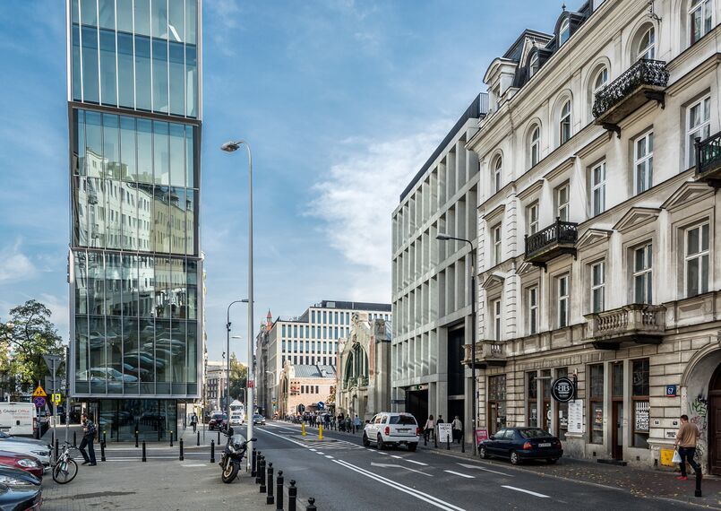 CW 50-HI Fachadas - The Nest localizado em Warsaw, Polónia