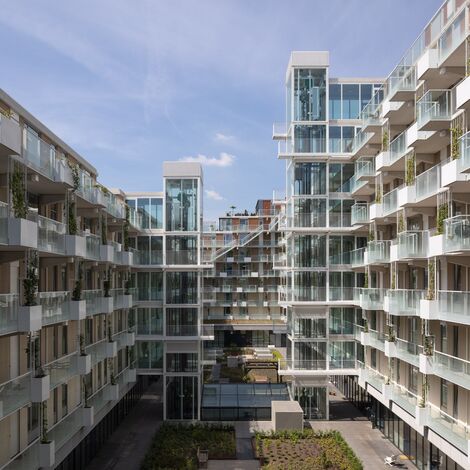 SlimLine 38 Janelas, ConceptSystem 77 Portas, ConceptPatio 130 Correr e Harmónio e ConceptWall 50 Fachadas - Fenix I Rotterdam localizado em Rotterdam, nos Países Baixos