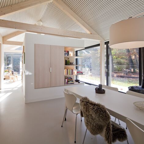 ConceptPatio 130 Correr e Harmónio, ConceptSystem 77 Janelas e ConceptWall 50 Fachadas - House The Brouwhuis localizado em Oisterwijk, nos Países Baixos