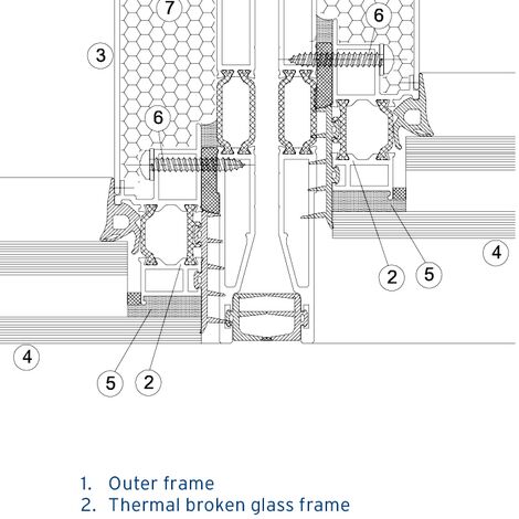 ConceptWall 86 Fachadas - Office building Höfdatorg localizado em Reykjavik, Islândia