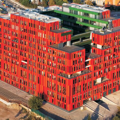 CS 86-HI (c) Sistemas cancelados e CW 50-SC Fachadas - Business center Lapishan localizado em Istanbul, Turquia